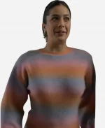 Strife S02 Olivia Junkeer Purple Orange Ombre Sweater
