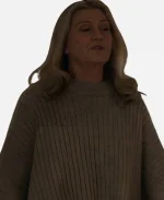 Strife S02 Tina Bursill Taupe Knit Poncho