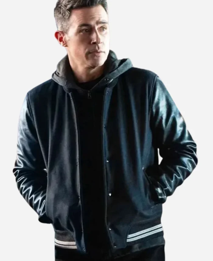 Stuart Scola FBI Season 07 John Boyd Black Varsity Jacket