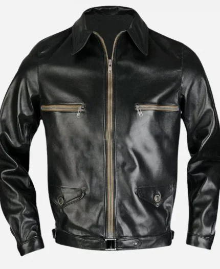 Sundance Film Festival 2025 Murray Bartlett Black Leather Jacket