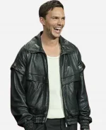 Superman 2025 Nicholas Hoult Leather Black Jacket