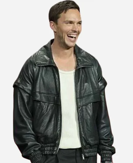Superman 2025 Nicholas Hoult Leather Black Jacket