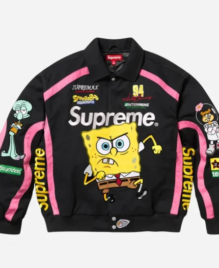 Supreme Spongebob Squarepants Jeff Hamilton Racing Jacket