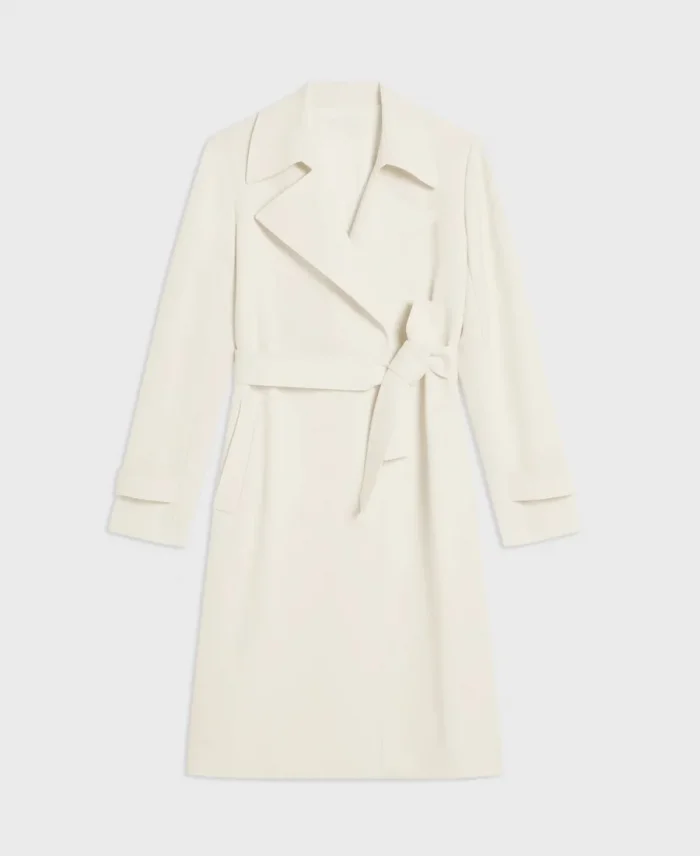Susan Ireland SurrealEstate S03 Belted Trench Cream Coat