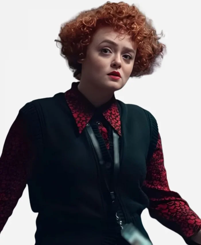 TV-Series Dept. Q 2025 Leah Byrne Heart Printed Shirt