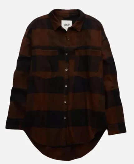 TV-Series Down Home Fab S03 Chelsea DeBoer Brown & Black Plaid Shirt