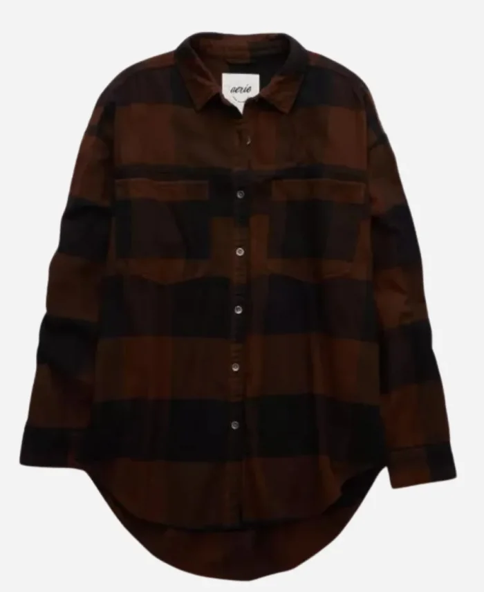 TV-Series Down Home Fab S03 Chelsea DeBoer Brown & Black Plaid Shirt