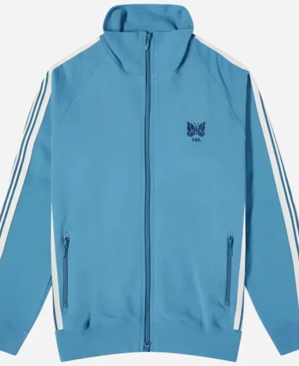 TV Series Eddie Harrigan Blue track Suit Mobland 2025