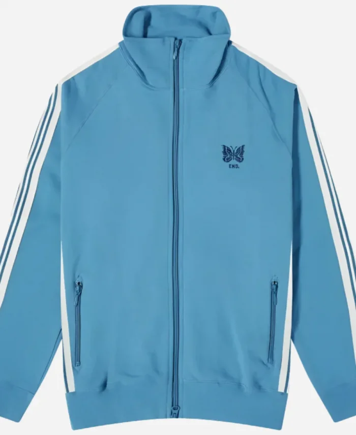 TV Series Eddie Harrigan Blue track Suit Mobland 2025
