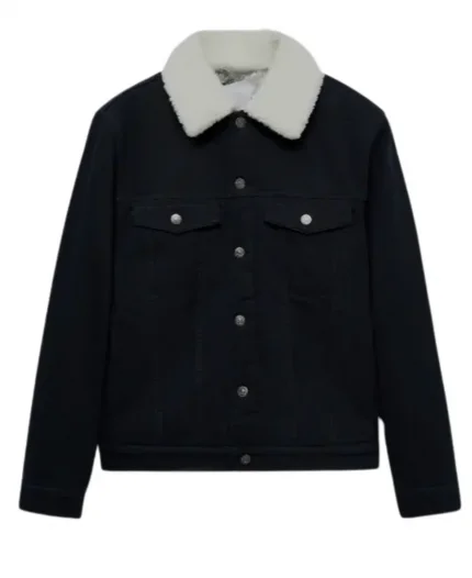 Heartstopper Ben Hope Black Cotton Shearling Jacket