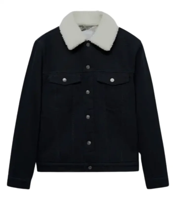 Heartstopper Ben Hope Black Cotton Shearling Jacket