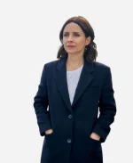 TV-Series Laura Fraser Patience SO1 2025 Black Coat