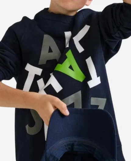 TV Series RIEN NE T’EFFACE 2025 Léo Lacroix All That Jazz Printed Black Sweatshirt