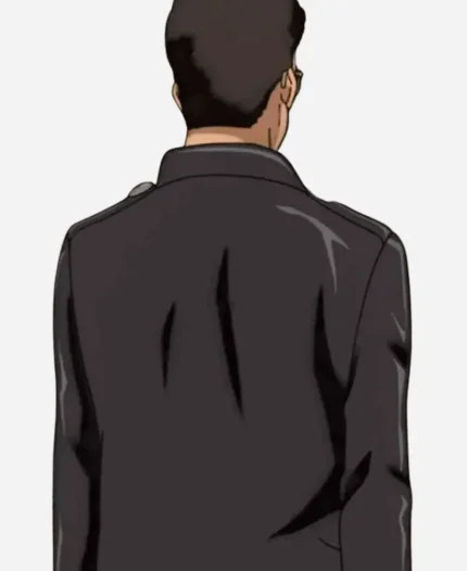 TV Series Sakamoto Days 2025 Boiled Black Leather Biker Jacket