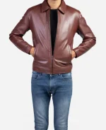 TV Series The Game 2025 Robson Green Brown Suede Leather Jacket
