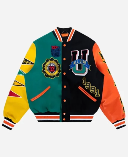 TV Show Americas Got Talent S20 King Moore Colorblock Bomber Varsity Jacket