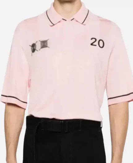 TV-Show The Kelly Clarkson Show 2025 Benito Skinner Pink Polo Shirt