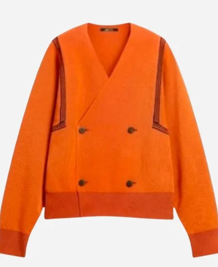 The Kelly Clarkson Show 2025 Colman Domingo Orange Cardigan