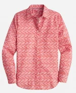 TV-Show The Today Show 2025 Kathy Park Red Floral Printed Shirt