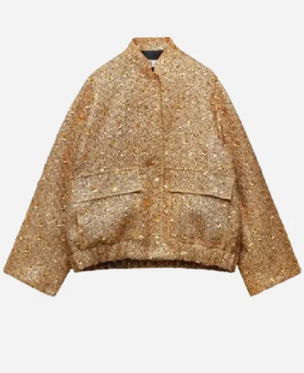 TV series 2025 The Bardsley Bunch Season 01 Julie Bardsley Gold Sequin Bomber Jacket