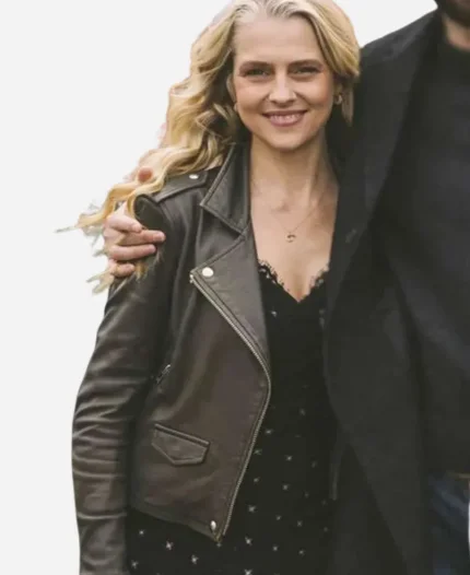 Teresa Palmer Mix Tape Black Leather Jacket