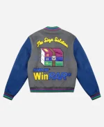 Tern x Winrar Grey And Blue Varsity Jacket