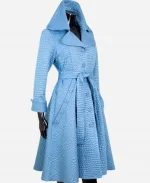 Terri J. Vaughn Alligator Emboss She The People Blue Coat