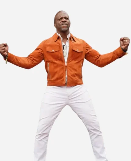 Terry Crews Indianapolis 500 Suede Leather Jacket