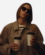 The Better Sister Jessica Biel Brown Coat