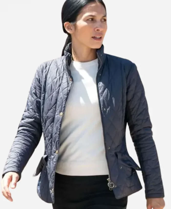 The Cleaning Lady S04 Elodie Yung Quilted Jacket