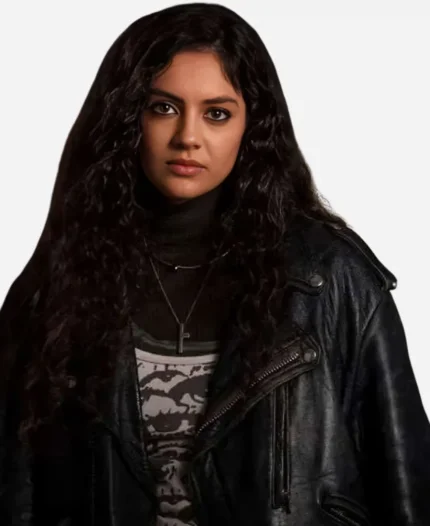 The Game 2025 Indy Lewis Black Leather Jacket