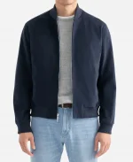 The Life of Chuck 2025 Chiwetel Ejiofor Blue Bomber Jacket