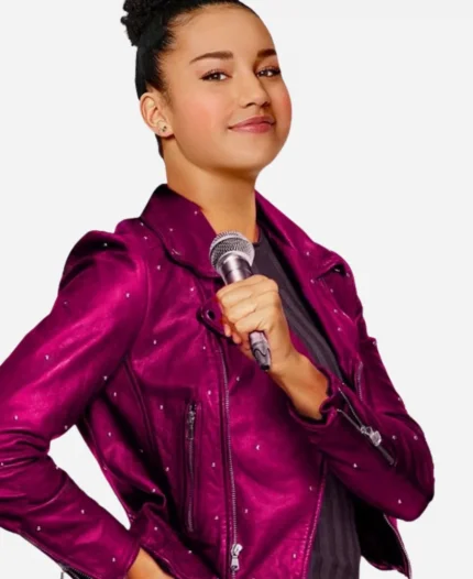 The Musical Gina Studded Pink Jacket