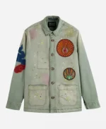 The Survivors S01 Shannon Berry Denim Patchwork Shacket