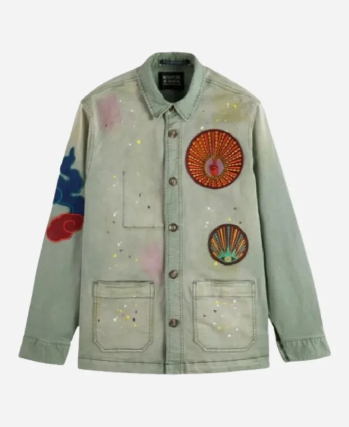 The Survivors S01 Shannon Berry Denim Patchwork Shacket