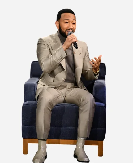 The Tonight Show Starring Jimmy Fallon John Legend Beige Suit