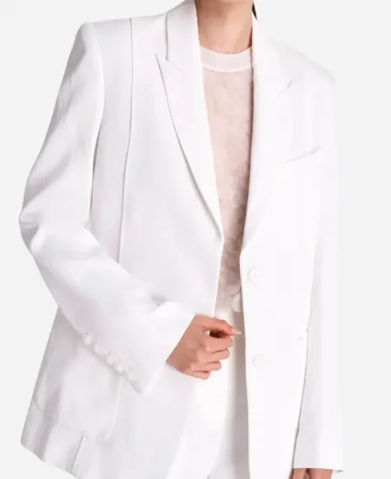 The View 2025 Sara Haines White Blazer For Sale