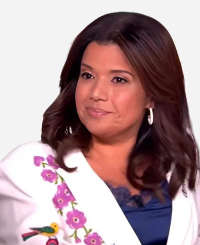 The View Ana Navarro White Printed Blazer