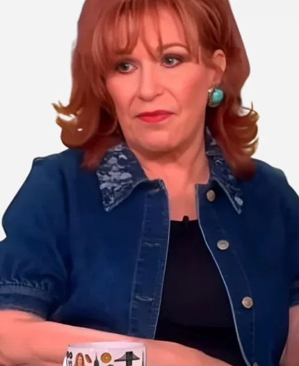 The View Joy Behar Short Sleeve Denim Jacket