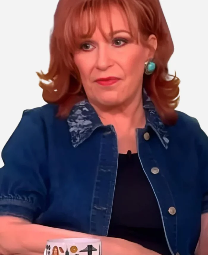 The View Joy Behar Short Sleeve Denim Jacket