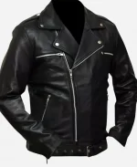 The Walking Dead Dead City Negan Smith Black Leather Jacket