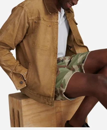 The Walking Dead Hershel Rhee Brown Cotton Jacket