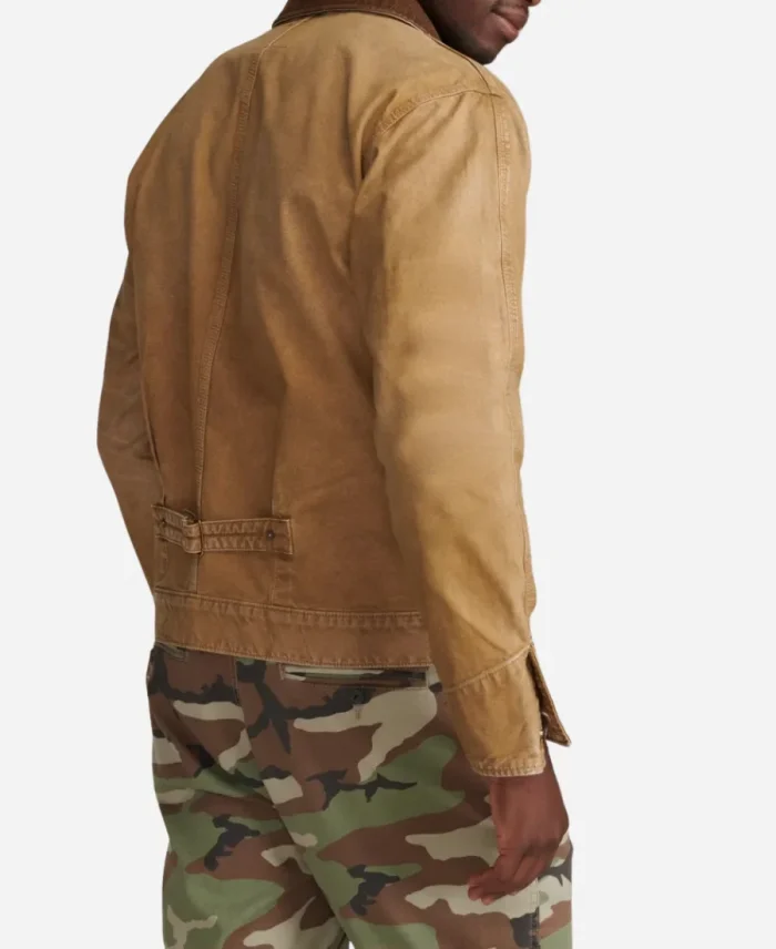 The Walking Dead Hershel Rhee Dead City Brown Cotton Jacket