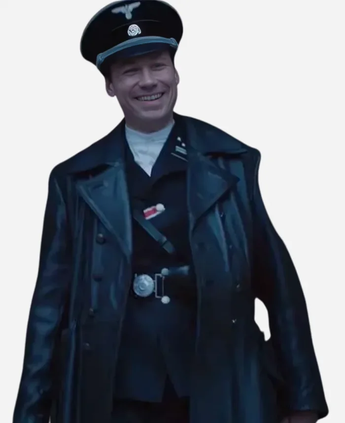 The World Will Tremble David Kross Black Leather Coat