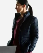Thony Tv Series The Cleaning Lady 2025 Elodie Yung Black Puffer Jacket