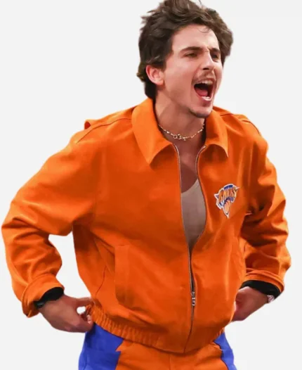 Timothee Chalamet Knicks Game Six Jacket