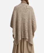 Tina Bursill Strife S02 Taupe Knit Poncho