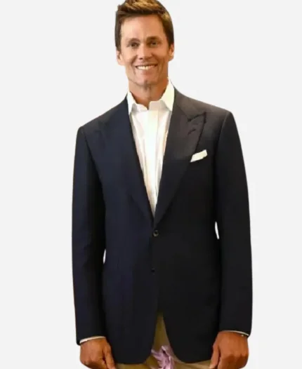 Tom Brady Hall Of Excellence Press Conference Black Blazer