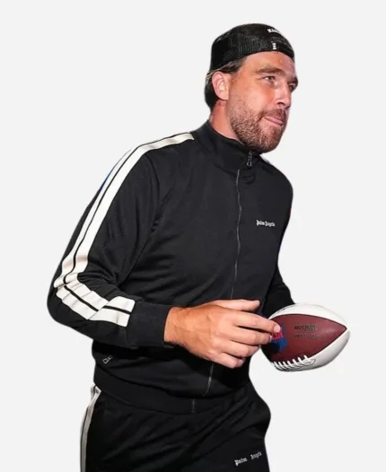 Travis Kelce 2025 Big Slick Weekend Black Zipper Jacket