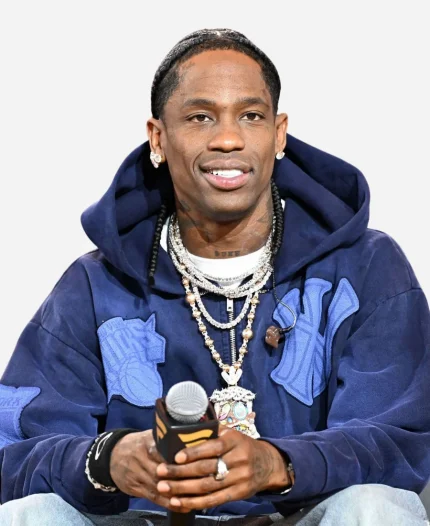 Travis Scott Fanatics Fest NYC 2025 Blue Hoodie